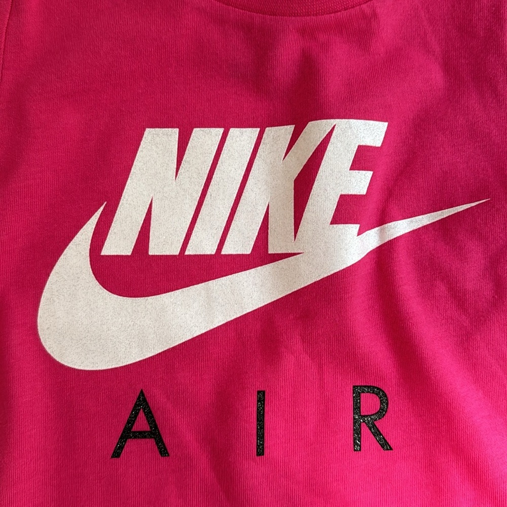 Nike Toddler Girls AIR Swoosh Graphic Tee Hyper Pink 2T NWT Cotton - Picture 3 of 8